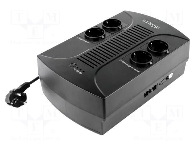 Power supply: UPS; with strip; 390W; 650VA; 230V; 280x185x95mm GEMBIRD EG-UPS-001