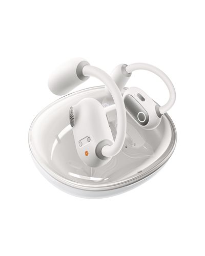 Belaidės Bluetooth 5.3 ausinės Eli Sport 1 su įkrovimo dėklu, baltos A00064400221-00 6932172648268