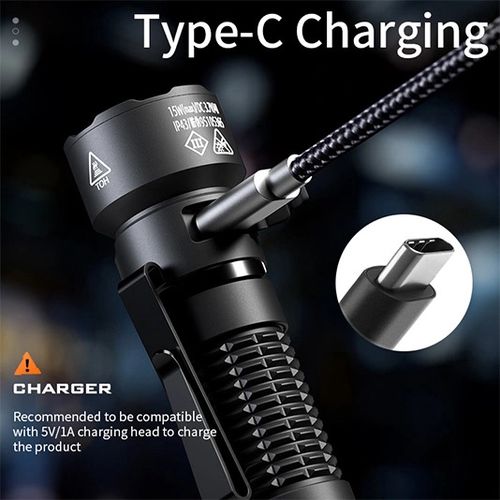 Žibintuvėlis A29, EDC 15W 1450lm, įkraunamas USB-C, su magnetu 52g SUPERFIRE-A29 6975515776006; 6977502514240