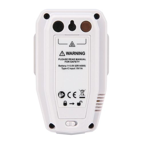 Temperatūros ir drėgmės duomenų kaupiklis, -40 ~ 85C, 0%~100% RH, 64000 taškų, IP54, Bluetooth, UNI-T A57BT 6935750557051