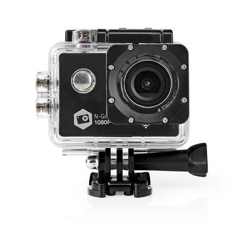 Action Cam | 1 Screen | 1080p@30fps | 12 MPixel | Waterproof up to: 30.0 m | 90 min | Wi-Fi | App available for: Android™ / IOS | Mounts included | Black ACAM21BK 5412810317172