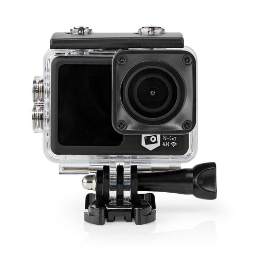 Action Cam | Dual Screen | 4K@30fps | 16 MPixel | Waterproof up to: 30.0 m | 90 min | Wi-Fi | App available for: Android™ / IOS | Mounts included | Black ACAM51BK 5412810439577