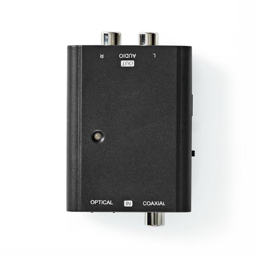 Digital Audio Converter | 2-way | Connection input: 1x S/PDIF (RCA) Female / 1x TosLink Female | Connection output: 2x RCA Male | ARC | Manual | Black ACON2509BK