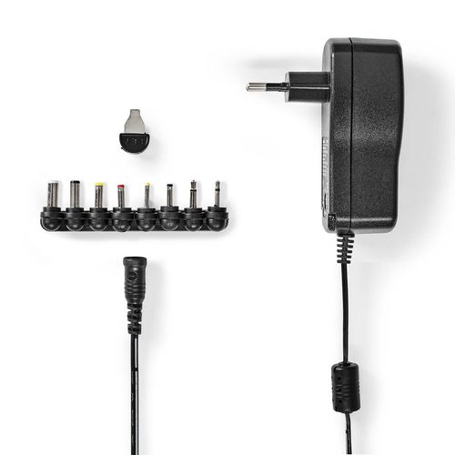 Universal AC Power Adapter | 18 W | 3 - 12 V DC | 1.10 m | 1.5 A | 8 plug(s) | Black ACPA109 5412810327959