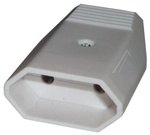 Lizdas Euro kabelinis baltas 230V 2.5A AC/CX-2R-F