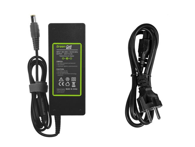 Power supply 90W 20V 4.5A, 7.7x5.5mm with pin, LENOVO, Green Cell PRO AD17AP 5903317225089