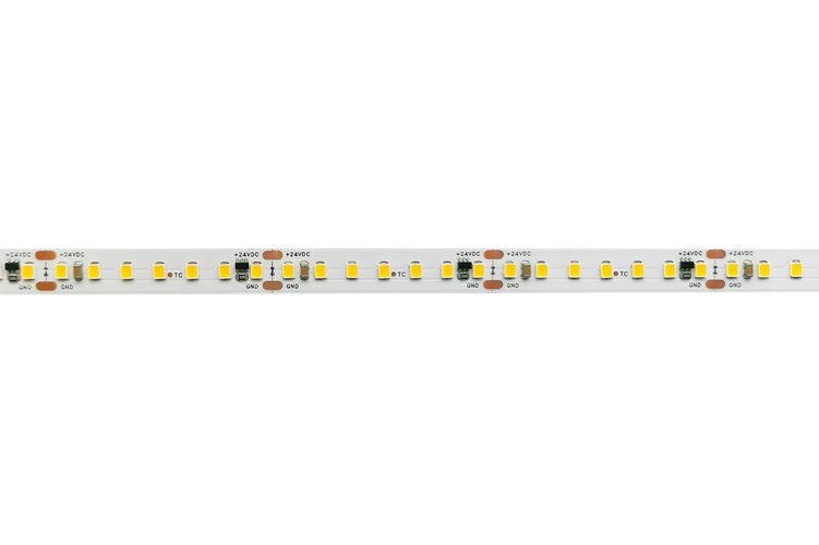 Светодиодная лента, 24V 22W/m, IP20, холодный белый 6500K, 3358lm/m, Bridgelux SMD AFLP-140BM22024M-865