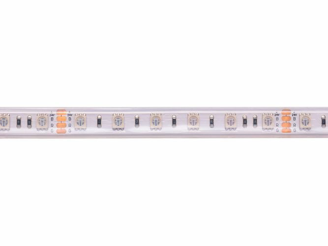 LED juosta 24V 14.4W/m hermetiška IP67, RGB, AKTO HM-5050-60-RGBHTm24