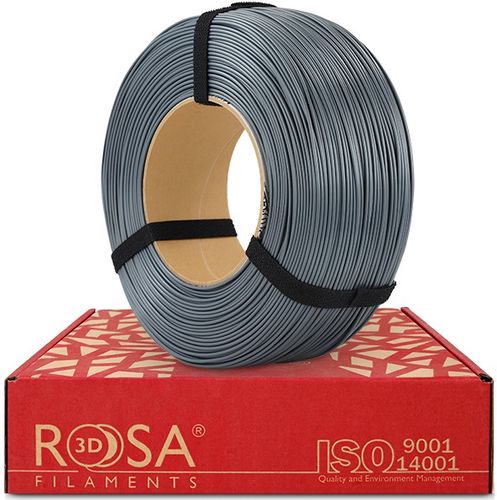 3D plastikas ASA pilkas 1.75mm 1kg refill pakuotė Rosa3D ASA-GRAY-175-1R-ROS 5907753136114