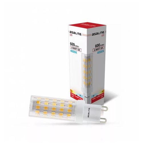 LED lemputė 230Vac, G9 6W, 600lm, 4000K neutraliai balta, Asalite ASAL0159