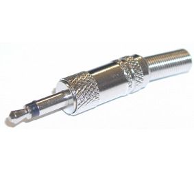 Kištukas 3.5mm mono metalinis kabeliui AU/CX-3.5M-M-ME 4051366110120