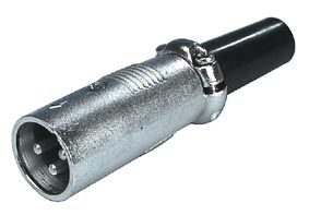 Штекер 3pin. XLR AU/CX-CA-M