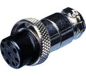 Socket microphone, cable mount, 8 pins pin AU/CX-MIC8-F 5410329303334