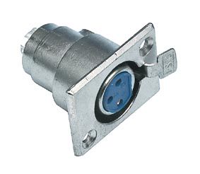 Lizdas mikrofoninis korpusinis 3pin. XLR AU/H-CA-F