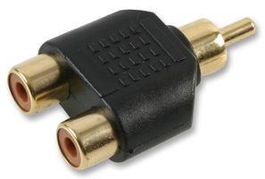 RCA ADAPTER, PHONO PLUG-PHONO RCPT X 2 PS000172