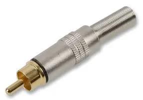 PHONO PLUG, CHROME, BLK ID PSG02803