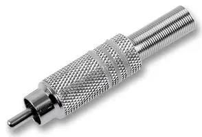 PHONO PLUG, NICKEL, WHITE, PK2 AV19324