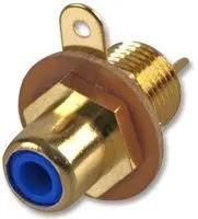 PHONO SOCKET, CHASSIS, GOLD, BLUE AV19339