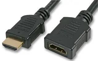 HDMI SKT TO PLUG LEAD, GOLD, 1M PSG03661