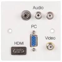 WALLPLATE 1G, MMEDIA PLUG AND PLAY PELR0090
