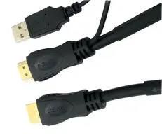 CABLE ASSY, HDMI-HDMI/USB PLUG, 20M NLHDMI-EXT20M