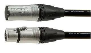 XLR MIC LEAD, MALE TO FEM, 15M, BLACK 101-068-001