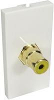 1X RCA YELLOW EUROMOD COUPLER AV-MOD1RCAYL