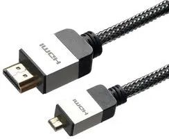 HDMI TO HDMI MICRO LEAD BRAIDED 5M HCA-5B