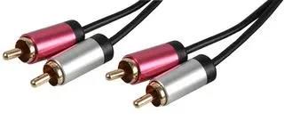 2X PHONO PLUG TO PLUG LEAD 10 M ALU PSG3204-10M