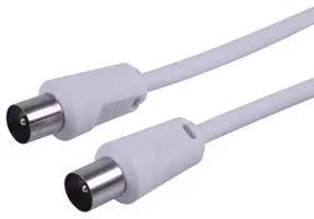 LEAD, COAX TV P-P WHITE 2M PSG08815