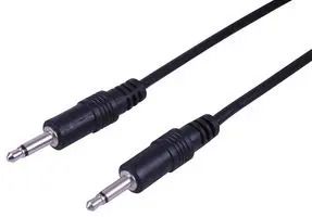 3.5MM JACK PLUG TO PLUG MONO BLK 0.5M PSG09002