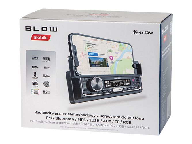 Радио BLOW AVH-8970 MP3, Bluetooth, держатель для телефона, BLOW AVH-8970