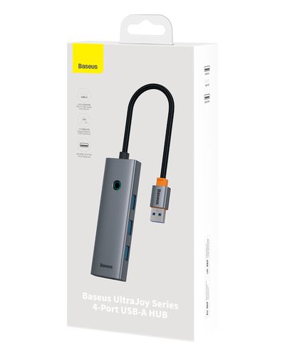 Концентратор USB-A - USB 3.0 4 порта + порт питания USB-C 50 см, серый B0005280B811-04 6932172653217