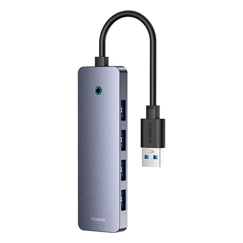 Šakotuvas USB-A 4 prievadų (USB 3.0) + USB-C maitinimui 15cm, pilkas B0005280B811-10 6932172653385