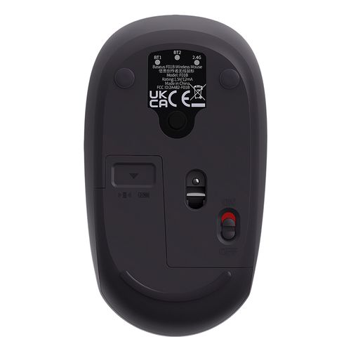 Belaidė kompiuterio pelė 2.4GHz/Bluetooth F01B, pilka B01055503833-00 6932172632878