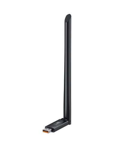 Wi-Fi USB adapteris 2.4GHz 150Mbit/s su išorine antena 6dBi, juodas B01317600111-00 6932172650995