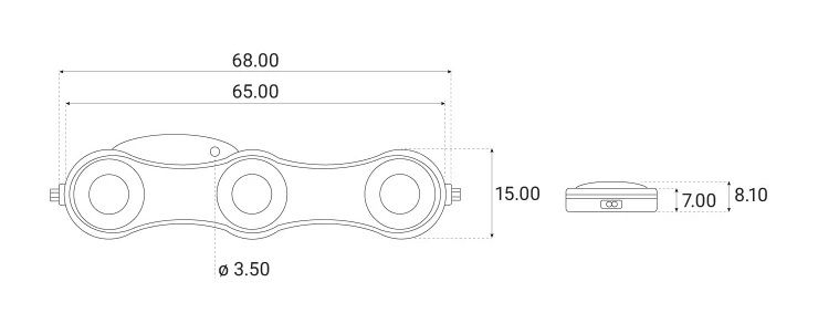 LED module, 12Vdc, 0.72W, SAMSUNG SMD, 77lm, 160°, 3000K, IP68, BERGMEN B3U-V05-072WW