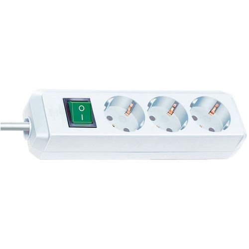 Extension Socket Eco-Line 3-Way 3.00 m White - Protective Contact TYPE F BN-1152320400
