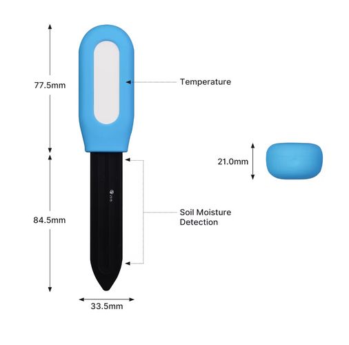 Išmanus augalų dirvožemio drėgmės ir temperatūros matuoklis, TUYA, Bluetooth BSS-YC-STH-A-EN 6974246479538
