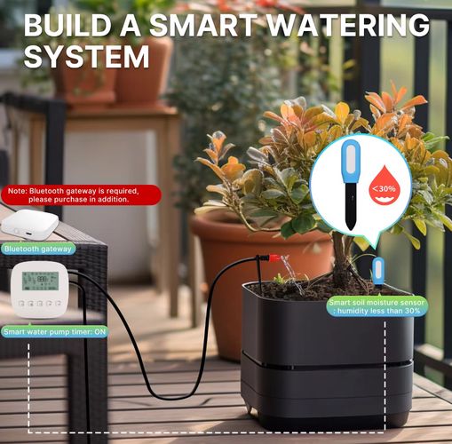 Išmanus augalų dirvožemio drėgmės ir temperatūros matuoklis, TUYA, Bluetooth BSS-YC-STH-A-EN 6974246479538