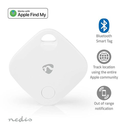 Keyfinder | Compatible with: Apple Find My App | Battery Powered | 1x CR2032 | Batteries included | Bluetooth® version: 5.1 | Battery life up to: 1 year | White | 1 pcs BTTAG10WT 5412810417438