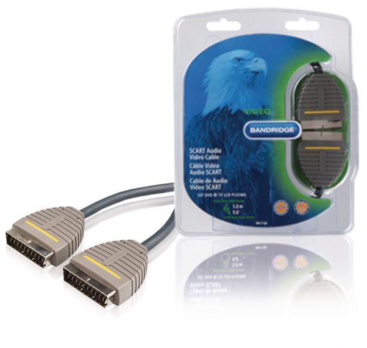 SCART Cable SCART Male - SCART Male 3.00 m Blue BVL7103 8717587023385
