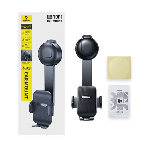 Clamping Car Mount with Suction Cup PrimeTrip C03 Air, Black C0013C01 6932172695729