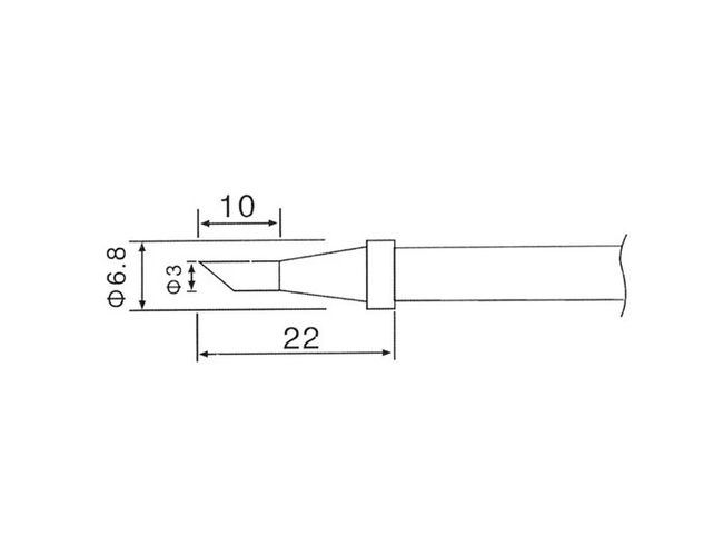 Angalis 0.3mm "peilis" stotelei ZD-99, Zhongdi ZD-99-TIP3