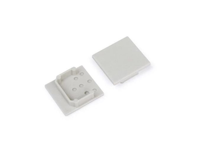 End cap set 2 gray pieces for the LINEA20 Profile C1940022