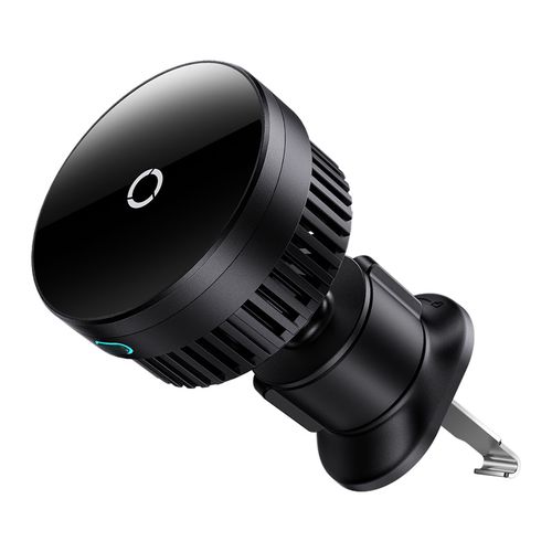 Automobilinis magnetinis laikiklis su belaidžiu Qi įkrovimu 15W MagPro, juodas C40164100121-00 6932172647834