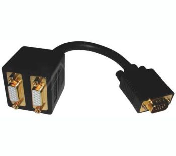 Кабельный разветвитель 1xHD15 вилка - 2xHD15 розетки (VGA - 2xVGA) CABLE-560 4040849932632