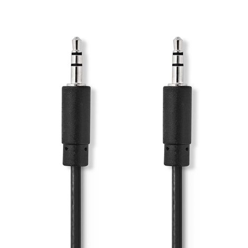 Stereo Audio Cable | 3.5 mm Male | 3.5 mm Male | Nickel Plated | 5.00 m | Round | Black | Box CAGB22000BK50