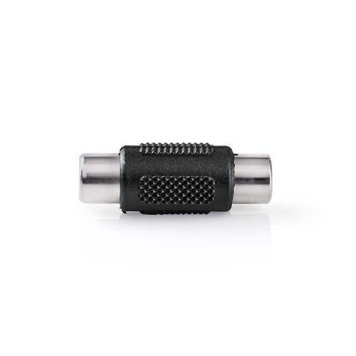 Mono Audio Adapter | RCA Female | RCA Female | Nickel Plated | Straight | ABS | Black | 1 pcs | Box CAGB24950BK