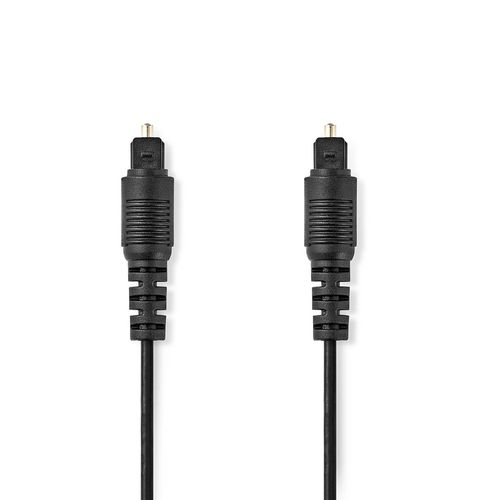 Optical Audio Cable | TosLink Male | TosLink Male | 3.00 m | Round | PVC | Black | Box CAGB25000BK30 5412810288465